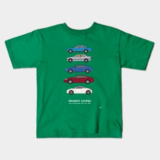 Peugeot Coupe classic car collection Kids T-Shirt